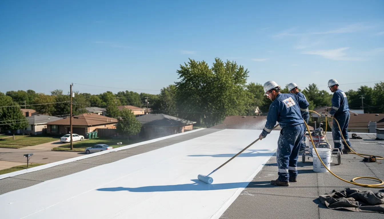 Commercial roof coating in Matthews, NC near me
